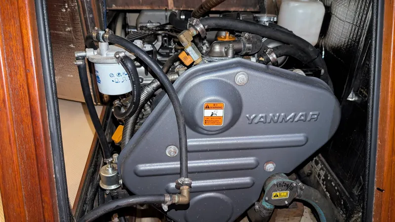 Yanmar engine in a 1998 Island Packet 40 sailboat.