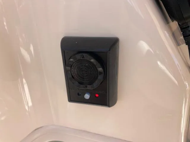 Control panel on a 2017 Grady-White 300 Marlin boat.