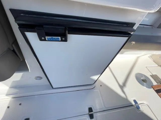 Fridge on Regal 3550 Cuddy boat, year 2014.