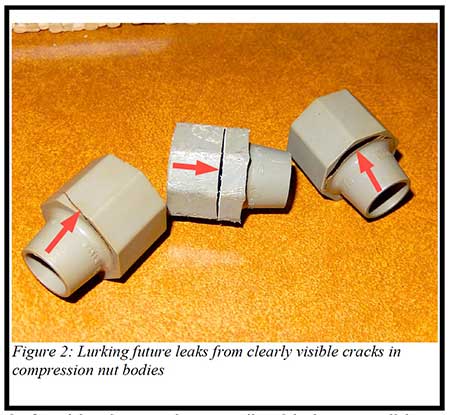 Plumbing Nut Failure